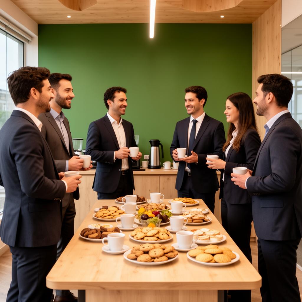 Pausa para café — integração da equipe